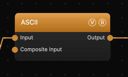 ASCII node