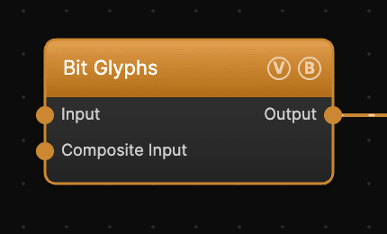 Bit Glyphs node