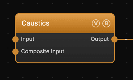 Caustics node