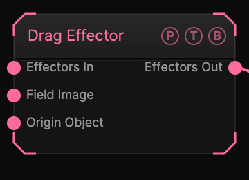 Drag Effector node