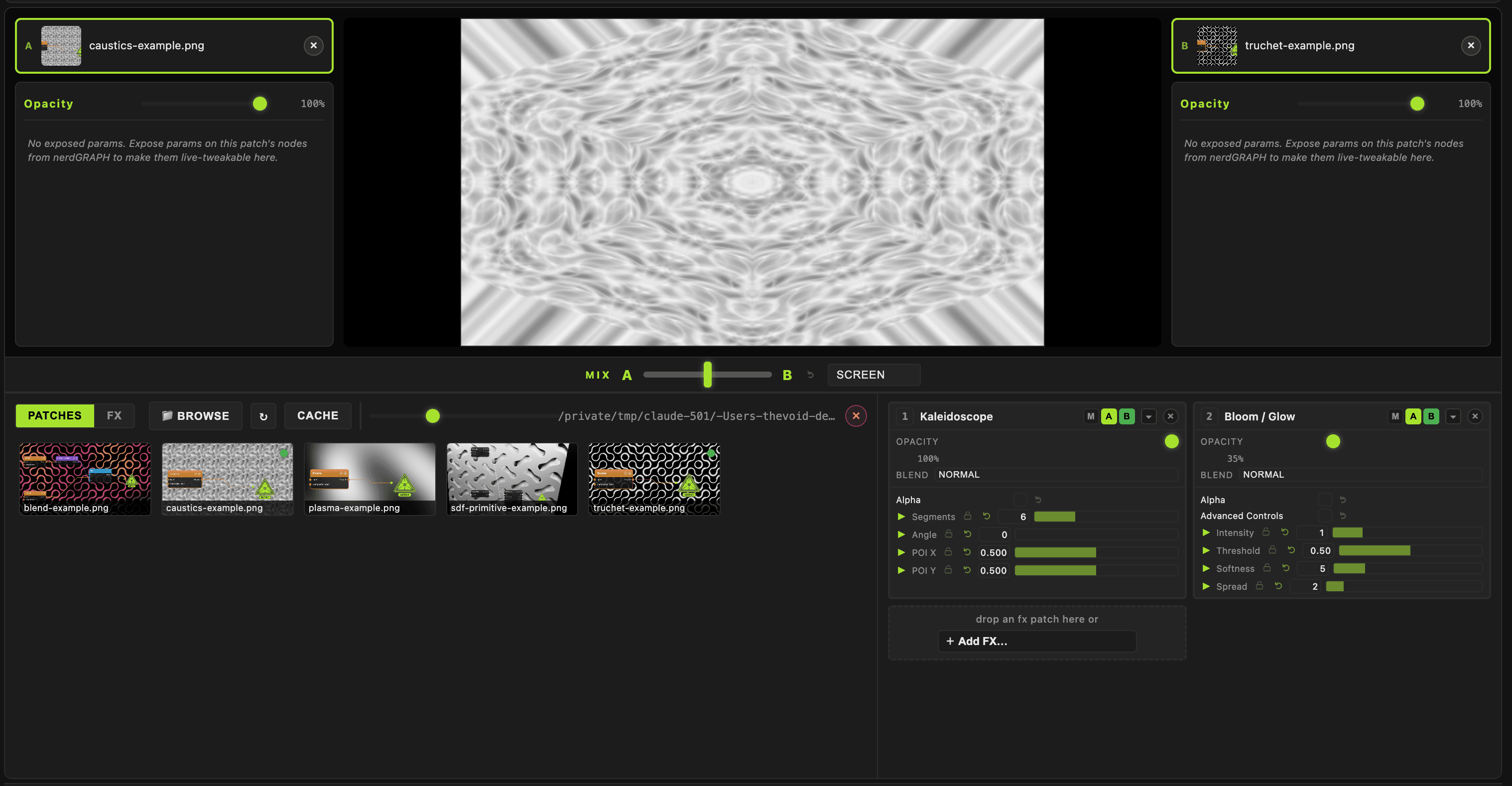 performMODE layout