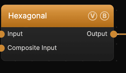 Hexagonal node